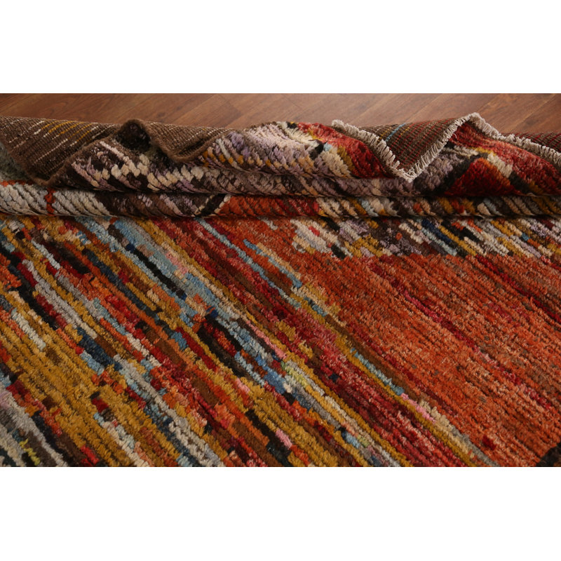 Tapis à motif géométrique oriental marocain 7 x 10