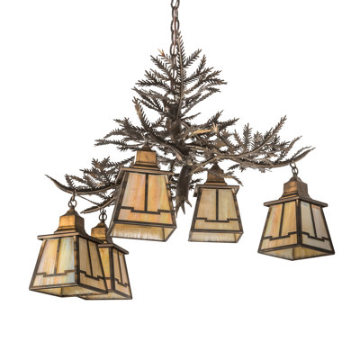 Lustre géométrique unique à 5 lumières Domnique