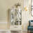 Elegant And Sophisticated Curio Cabinet With Adjustable Glass Shelves, Illuminated Display, And Ample Storage Space-1513002185