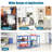 Newquay Metal + MDF Board Shelving Unit-1178634666-1178696523