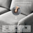 Grey Fabric With Storage And Strong Metal Frame High Foam In