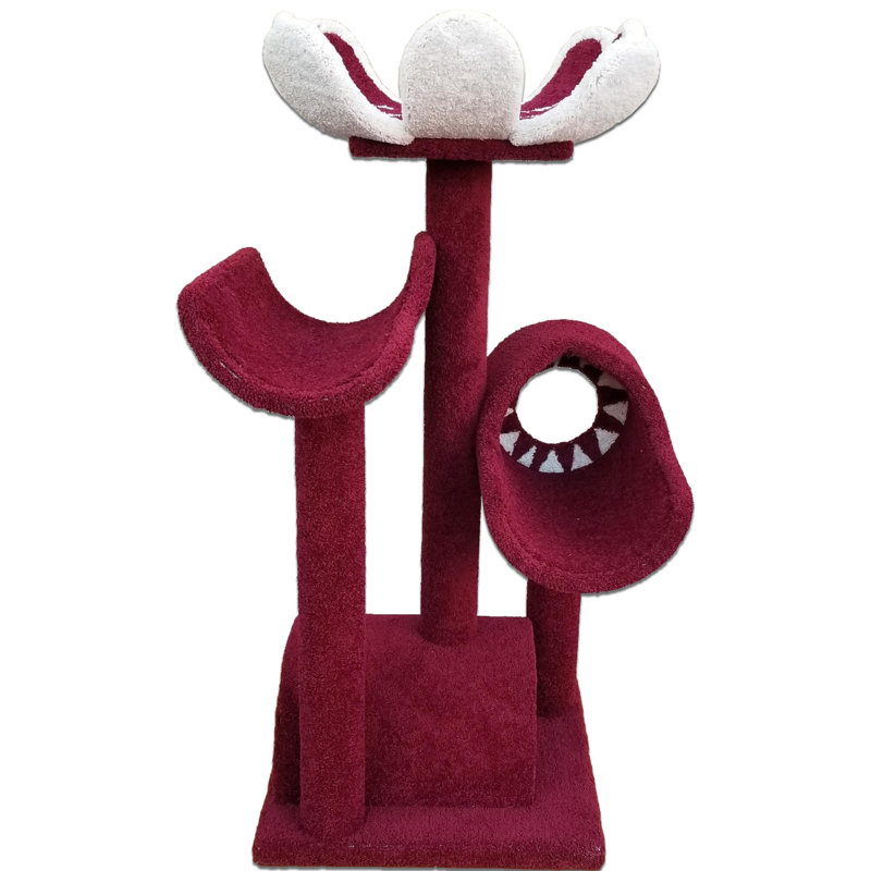 Habitation pour chat 56 "Boutique Flower, Rouge