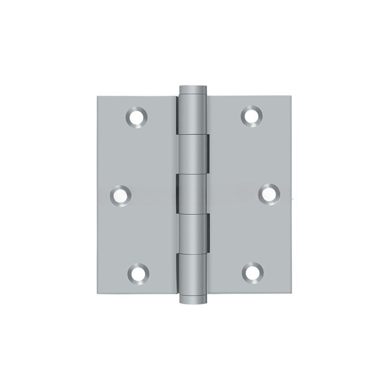 102'' x 102'' Butt Bearing Hinge, Brushed Chrome