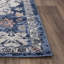 Tapis géométrique bleu / blanc en polypropylène tissé à la machine-67508705
