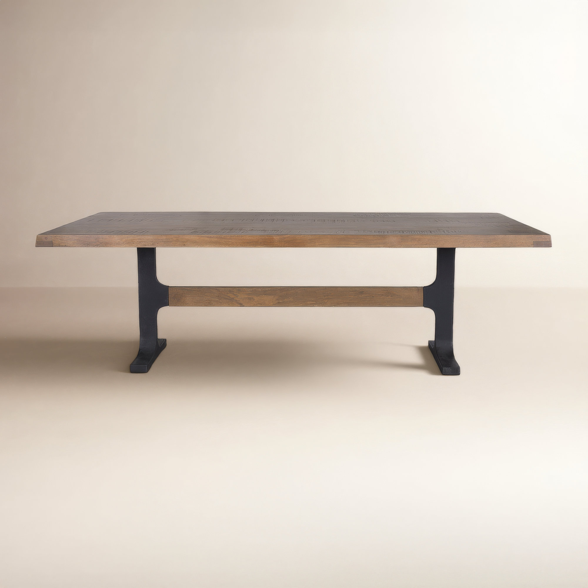 Janae 95'' Dining Table, Dark Brown