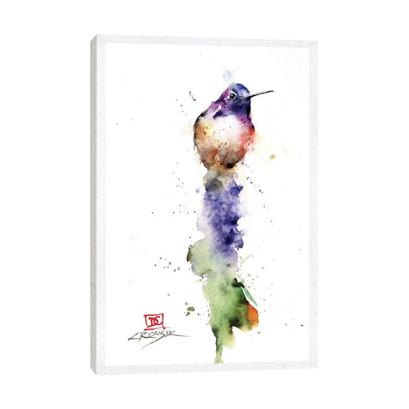 King Of The Hill by Dean Crouser - Print on Canvas, 66.04 cm H x 45.72 cm W, White Framed