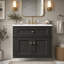 Meuble-lavabo mural de 61 cm (24 pouces) avec lavabo en céramique, tiroir basculant et charnières à fermeture douce