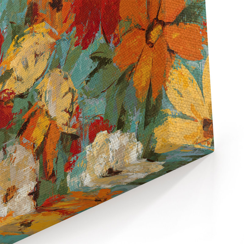 « brillante expressiving jardin »-impression sur toile tendue, H 32 po x l 48 po x P 2 po