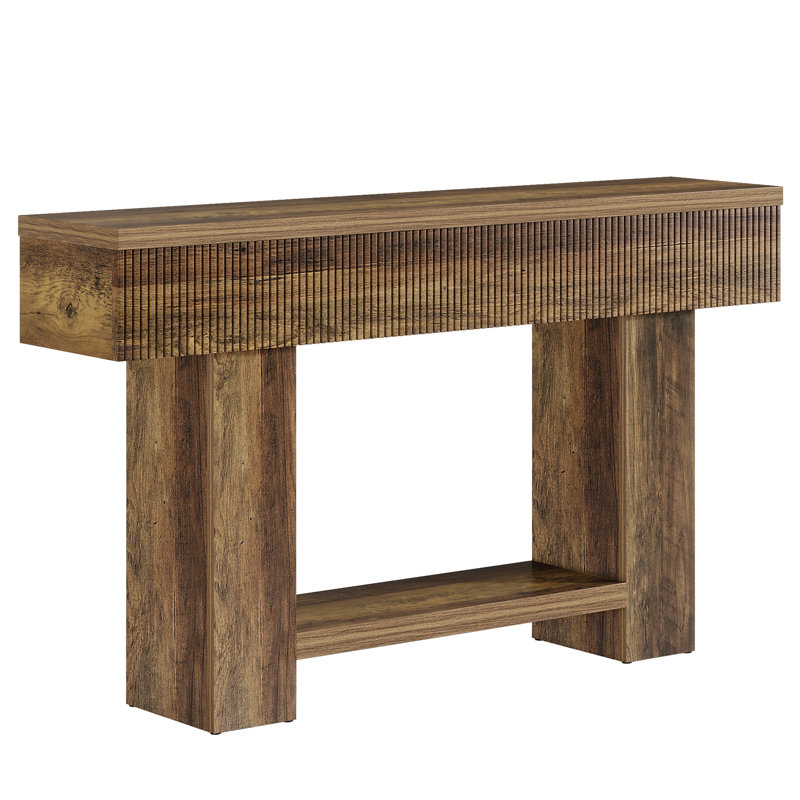 55" Console Table with 2-Tier Storage