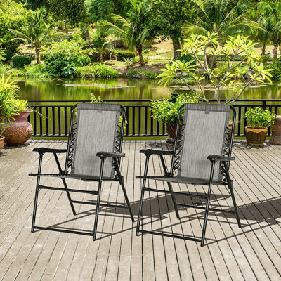 Chaise de patio pliante, ensemble de 2 chaises de camping, chaise pliante légère, fauteuils portatifs, pour les fêtes, la pêche, la plage et la randonnée
