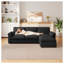 Ensemble de salon modulaire en L en chenille avec canapé mobile Cloud Couch-849080051