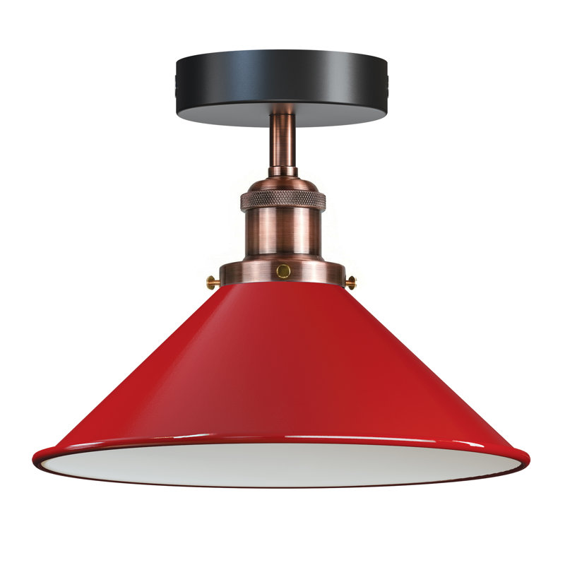 Semi Flush Mount, Red