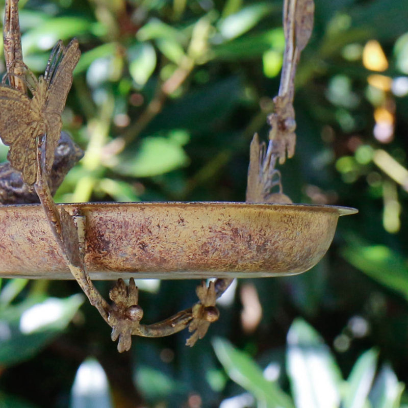 Anahly Metal Hanging Tray Bird Feeder