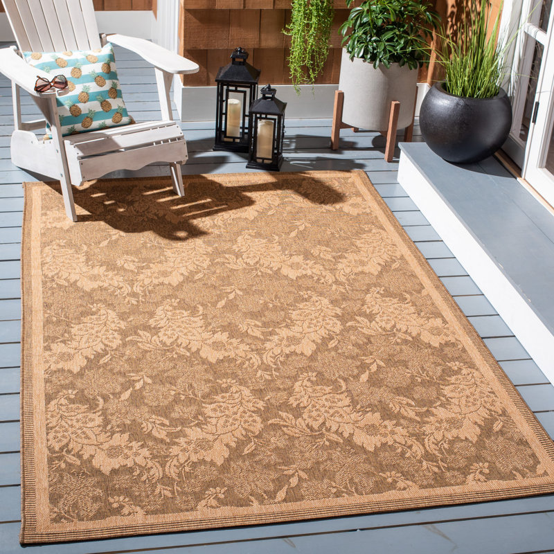 Davonia Performance Geometric Indoor/Outdoor Area Rug, Rectangle 6'7" x 9'6"