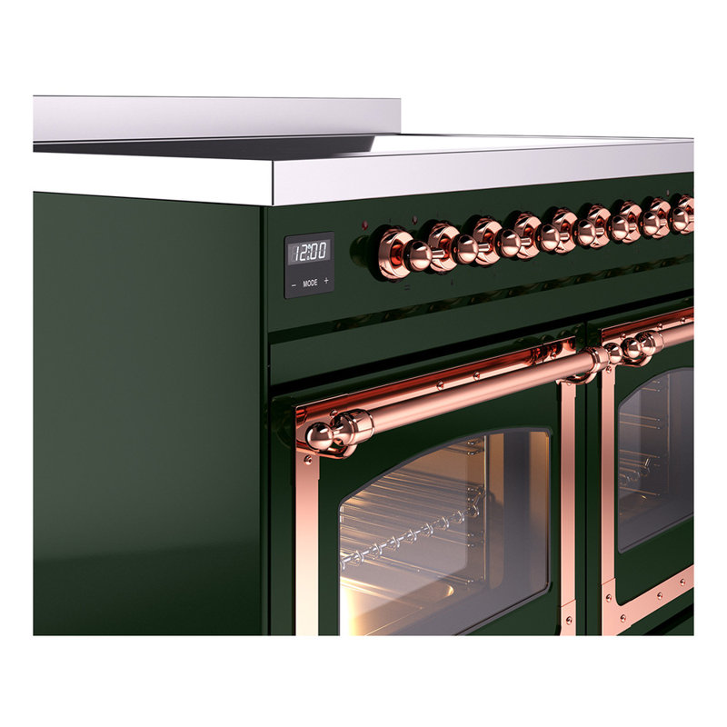 ILVE Nostalgie II Noblesse 40 in Induction Range, Emerald Green/Copper