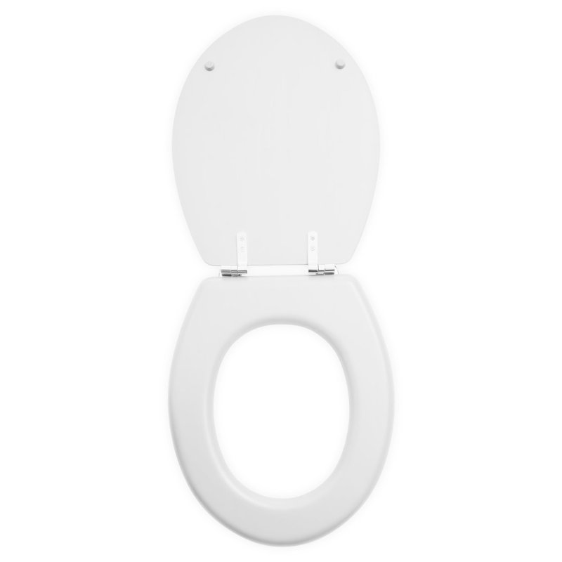Clarimond Elongated Standard Toilet Seat, Matt White