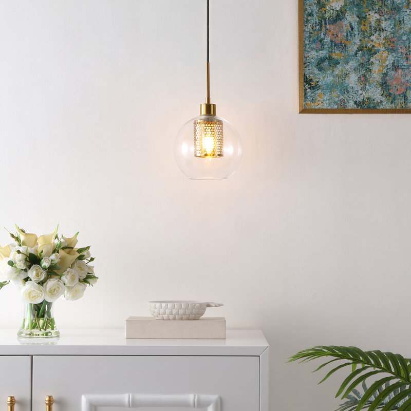 Jeseka 1 - Light Brass Bowl Pendant