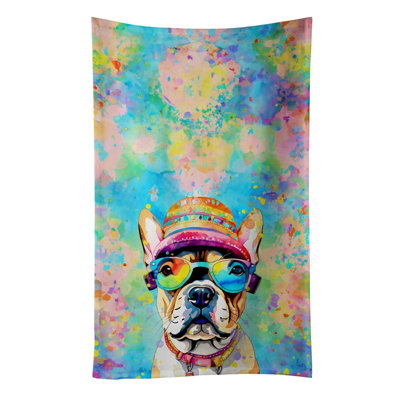 Serviette de cuisine French Bulldog Hippie Dawg