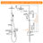 Complete Shower System with Rough in-Valve-70771393