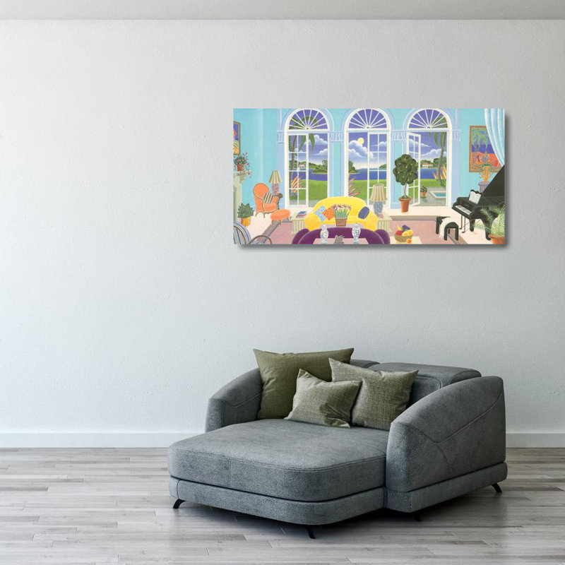 Palm Island, 20" H x 40" W