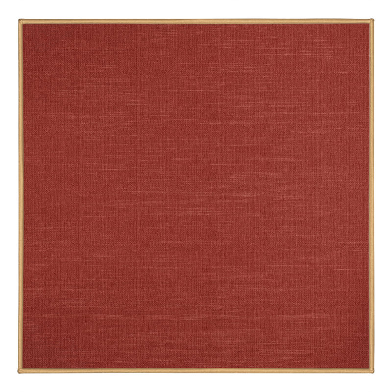 Tapis brun uni lavable à la machine, Carré 4 pi