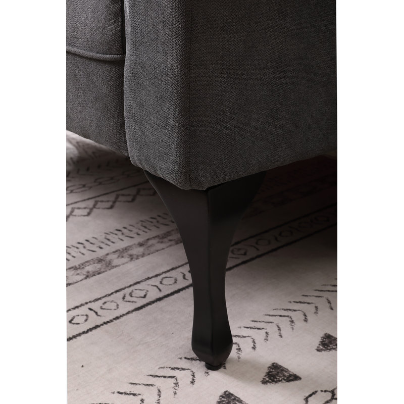 Revêtement Lomawai de 52,76 po, Velours gris