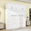 Lit escamotable en bois avec armoires Ludgero-600238129-600238128