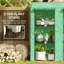 Outsunny Lean-to Mini Greenhouse Plastic Cover -121411368