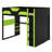 Multifunctional Wooden Loft Bed Featuring Desk, Wardrobe, Shelves, USB & RGB Lighting-1407355977