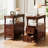 Solid Wood 2-Drawer End Table with Fluted Detailing-1108984143-1109324723