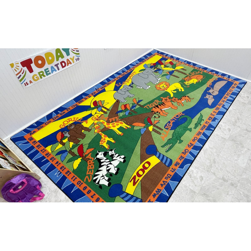 Tapis touffeté vert, Rectangle 4 pi x 6 pi
