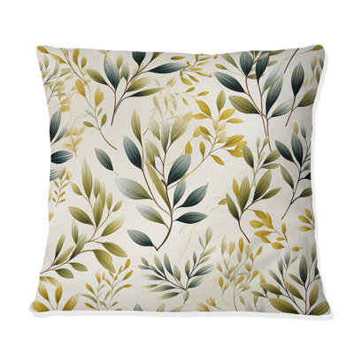 Coussin Tranquil Leaves I - Plants