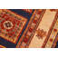 Tapis en laine Tribal Berjesta bleu / brun clair 6 pi 9 po x 9 pi 10 po