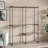 Anghel Industrial Rustic Open Wardrobe Garment Rail With Storage Shelves