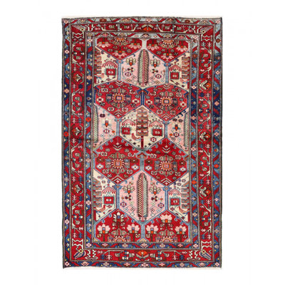 Persian antique bakhtiari rug 4'8"x7'3"