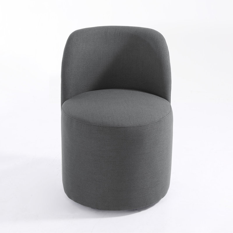 Chaise de baril Minimalist, Gris foncé