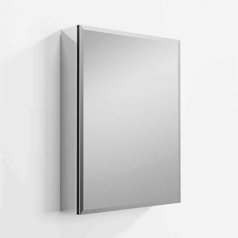 Rectangular mirror cabinet