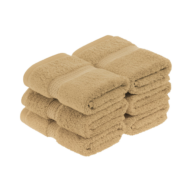 Essuie-mains luxueux en coton de qualité égyptienne Renata , Toast