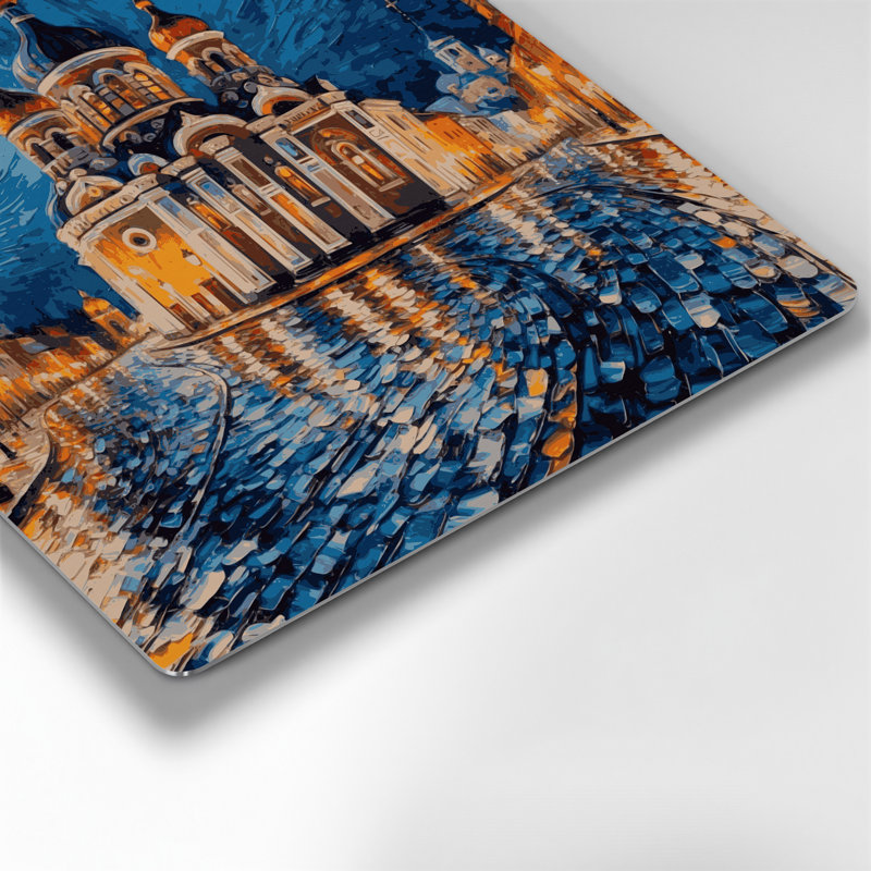 Cities Sofia Bulgaria Grey Metal Wall Art, 144" H x 144" W