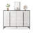 Black + White Manufactured wood Shoe Storage