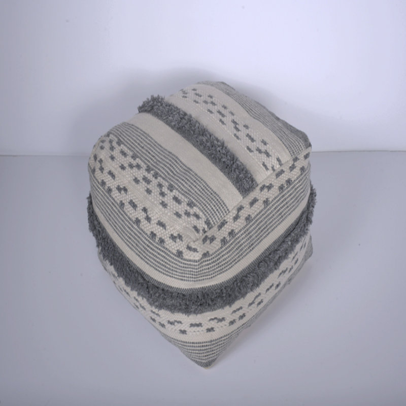 Grand pouf en faux fil