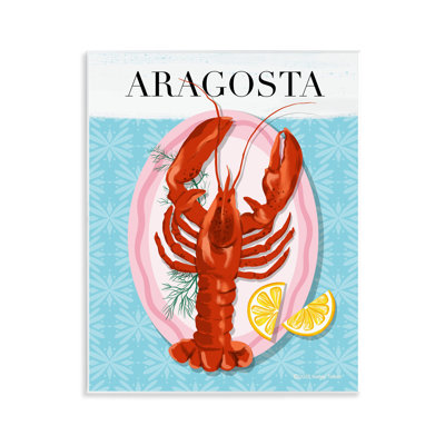 Plaque murale pour plat à homard Aragosta, design par Kelley Talent