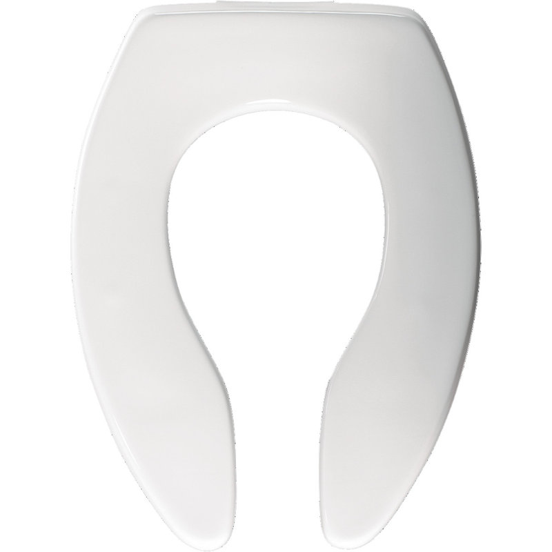 Siège de toilette allongé en plastique, Standard
