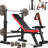 Premium Foldable Multi-Function Weight Bench With Removable Rowing System - 600 LBS Capacity Space-Saving Training Station