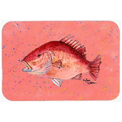 Caroline's Treasures Snapper Glass Cutting Board