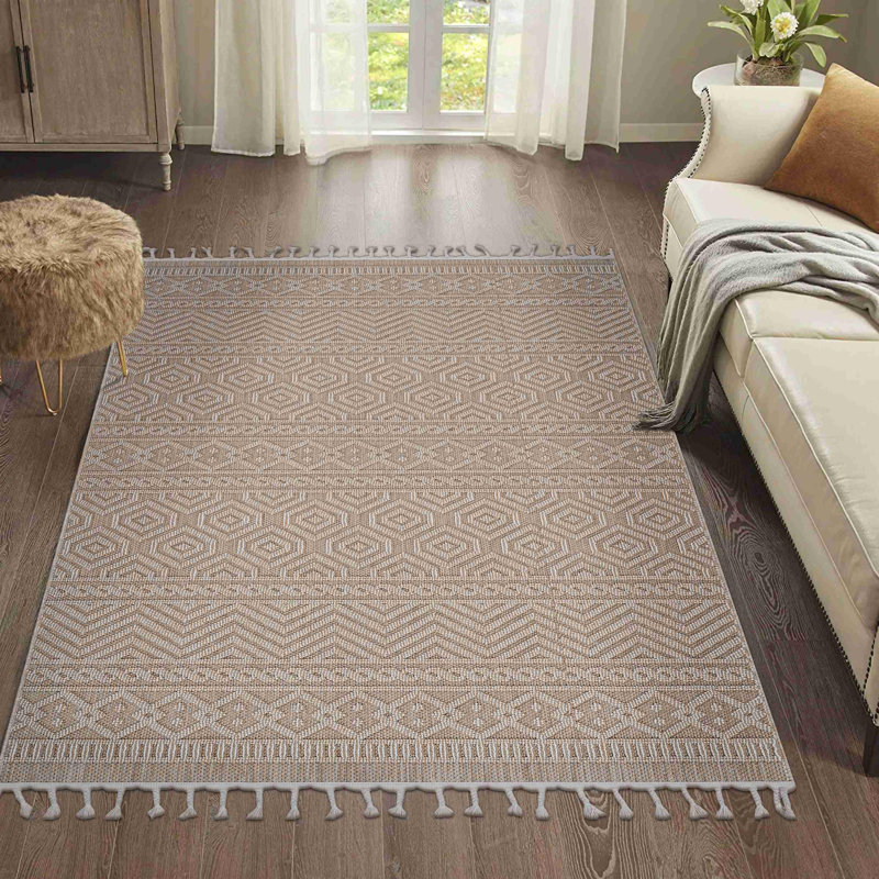Tapis contemporain tendance, Rectangle 4 pi x 6 pi 2 po