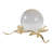 Modern Dragonfly Crystal Orb For Home Decor - Statue Decorations For Living Room Decor Or Office Statue - Decorative Objects Figurine Accent - 8", Gold