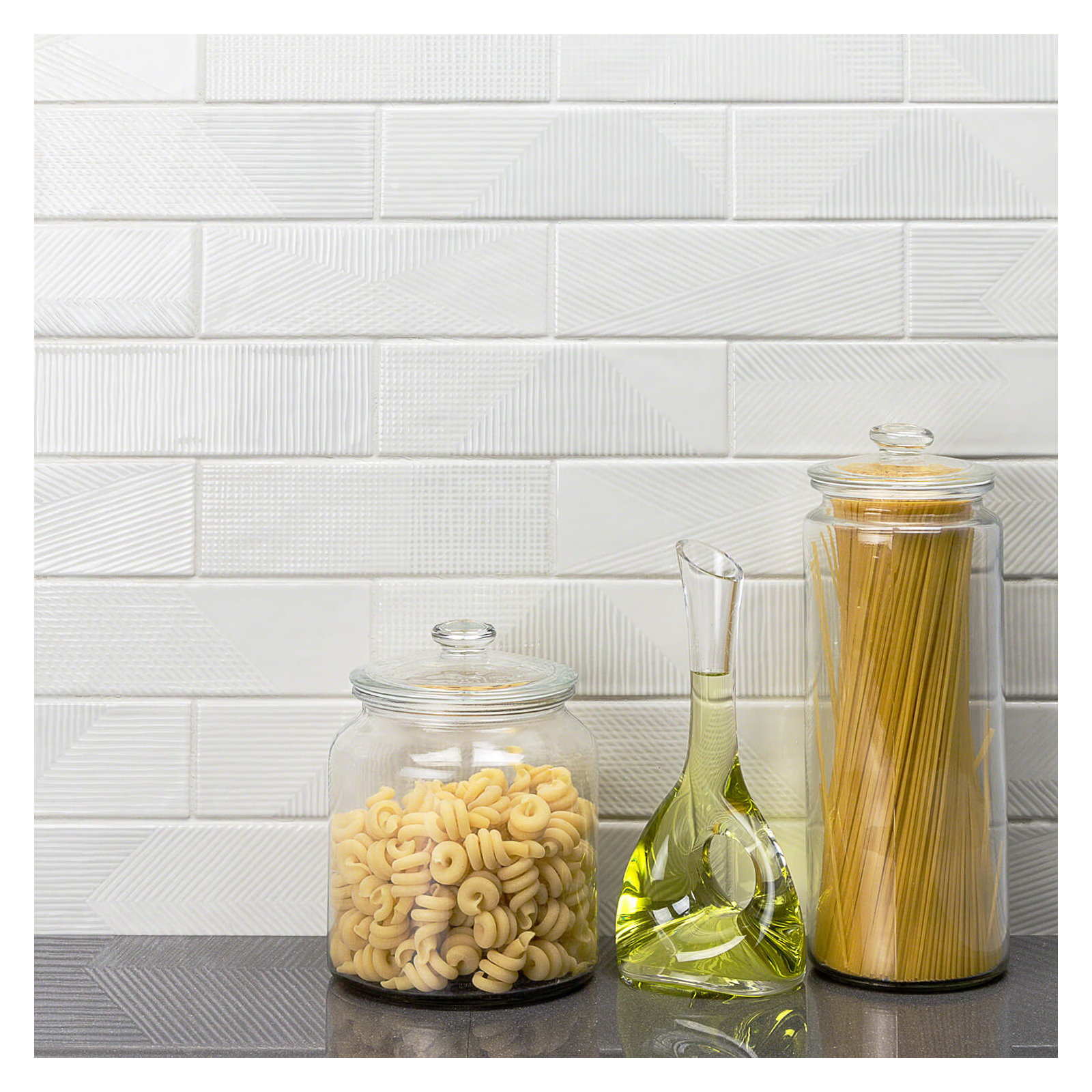 Archer 2" x 8" Ceramic Brick Look Subway Tile (5.38 sq. ft. / case), Light Gray