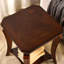Traditional Wood End Table  And Curved Legs-895395646