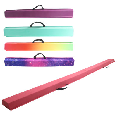 Modern-depo Folding Foldable Gymnastics Balance Beam Equipment For Kids, Floor Beam Gymnastics For Home/practise/therapy, 9.5ft 9.5 Ft 113" X 6" Non Slip Walking Beam